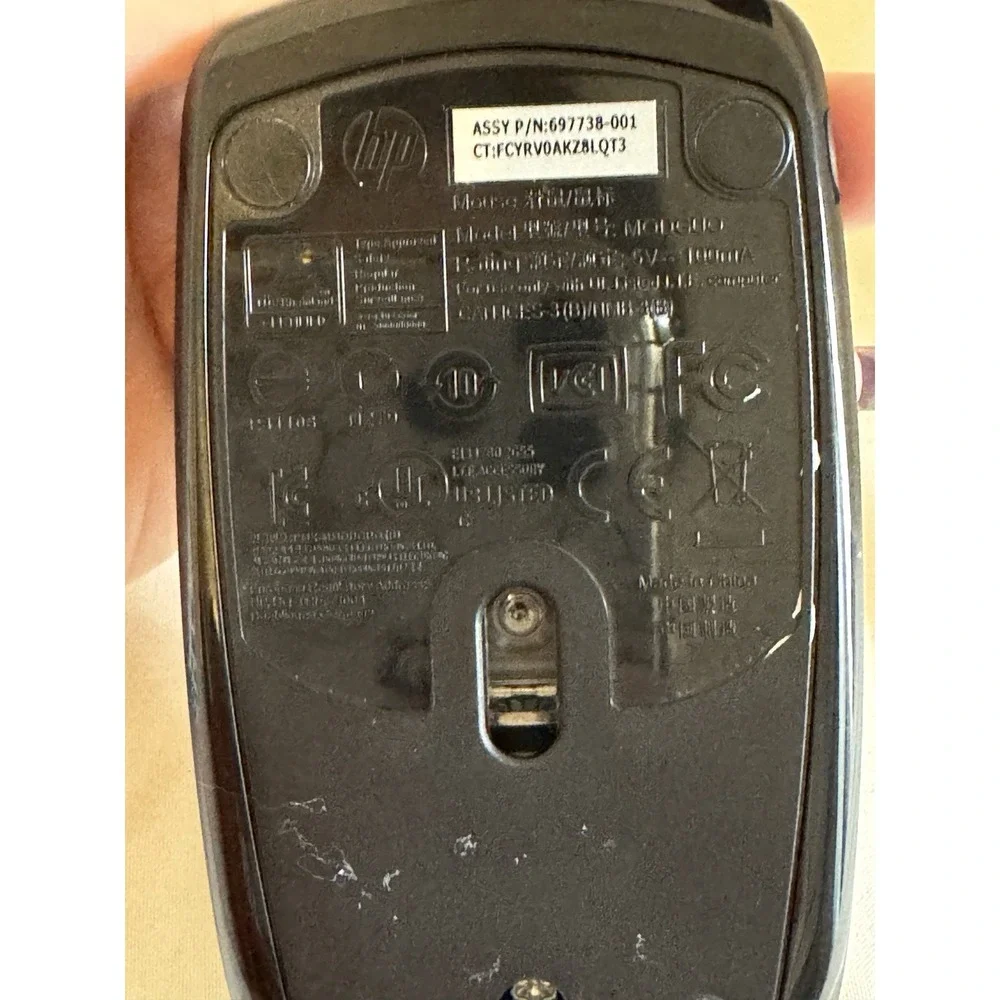 HP M0DGUO‎ USB Wired Optical Mouse 697738-001 Black 3-Button Scroll Wheel PC